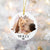 Custom Photo Christmas Glass Ornament, Dog Ceramic Ornament, Cat Acrylic Clear Ornament, Personalized Name Pet Metal Ornament