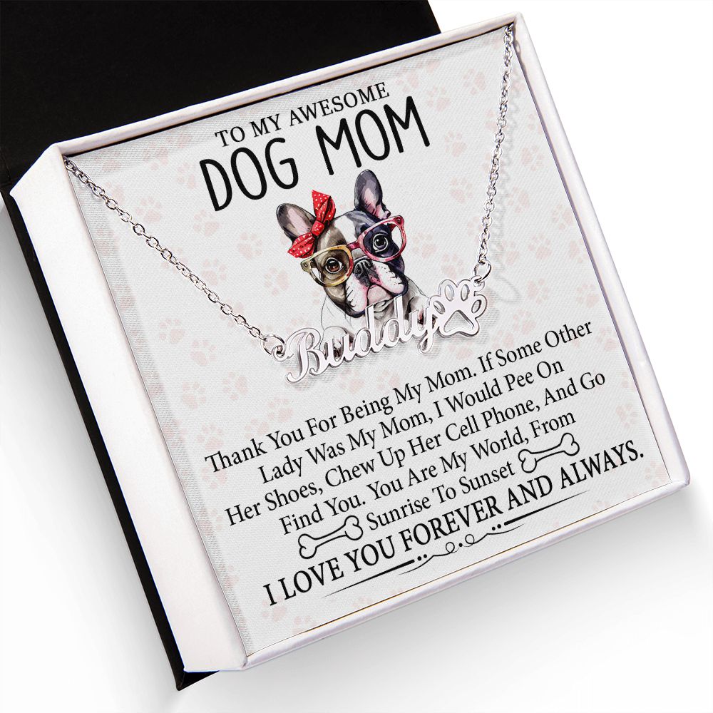 Personalized Dog Mom Necklace / Dog Mom Gift