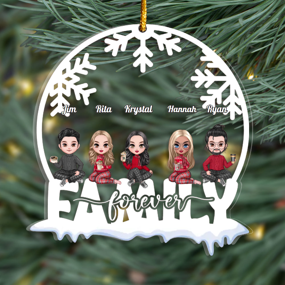 Family, Bestie, 2023, Sisters, Siblings  - Personalized Custom Shaped Acrylic Ornament