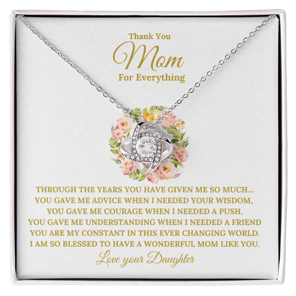 Mom Love Knot necklace