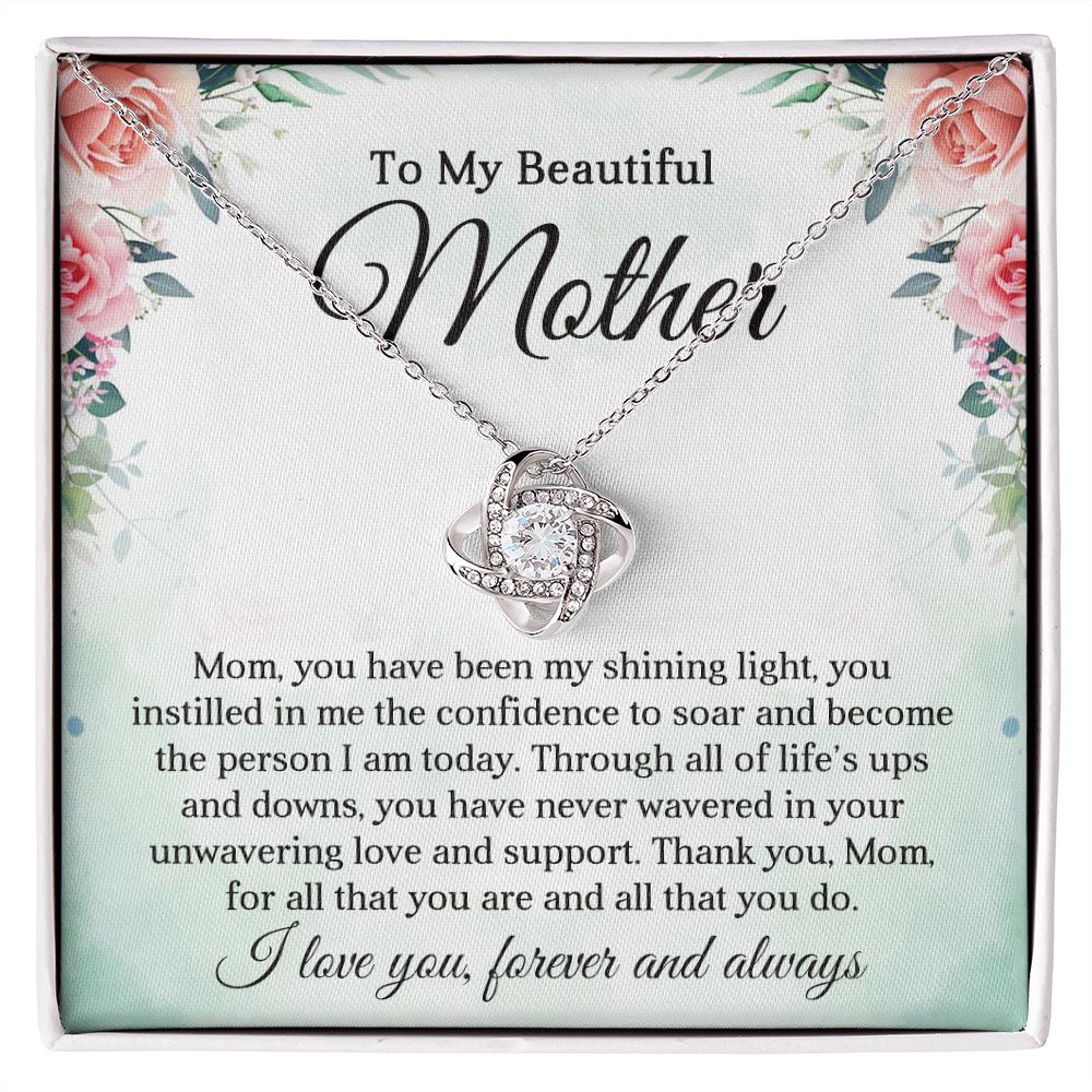 Mom Love Knot Necklace-Unwavering Love