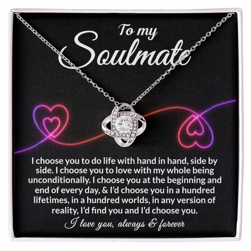 Soulmate Love Knot Necklace 01