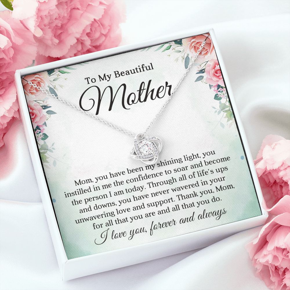 Mom Love Knot Necklace-Unwavering Love