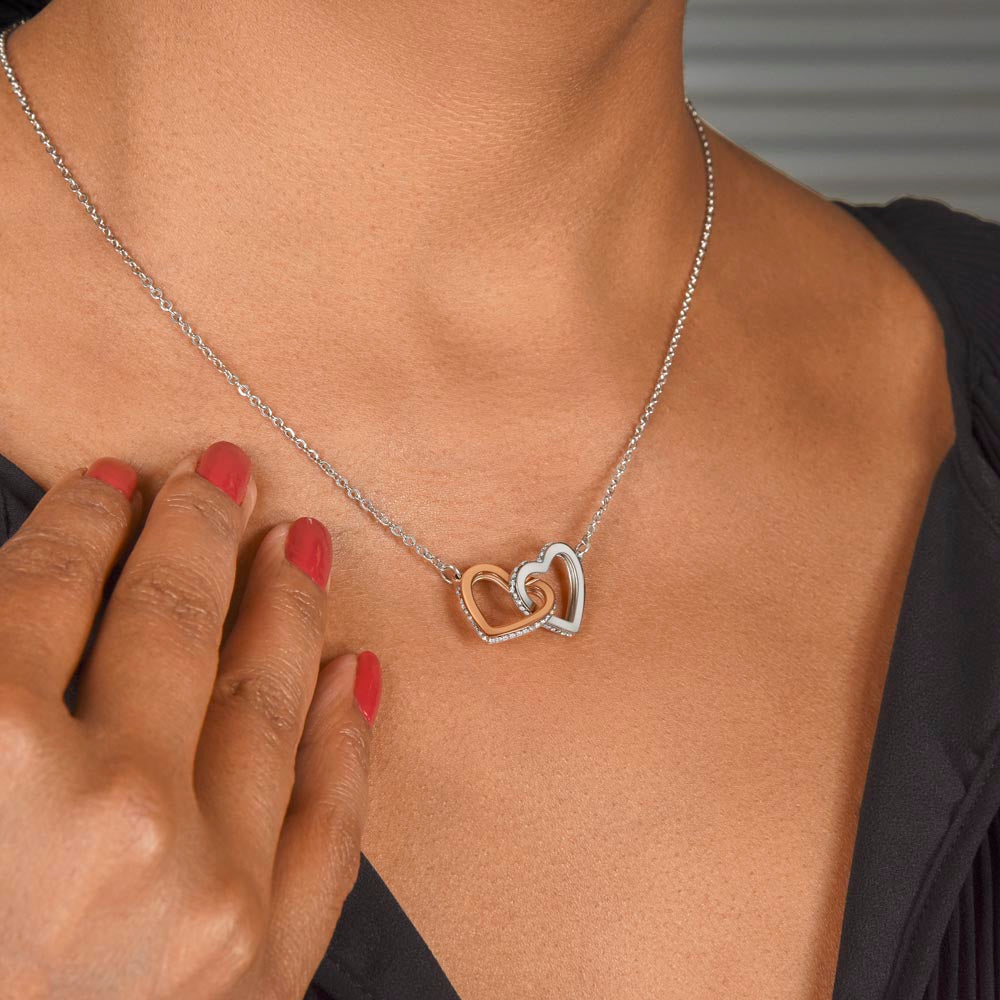 Daughter Interlocking Heart Necklace